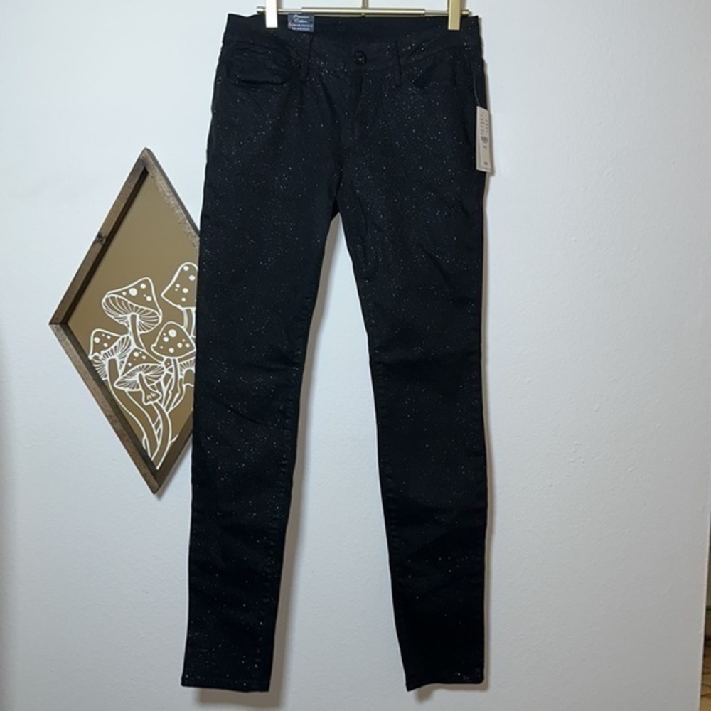 Bullhead Black Premium Sparkle Skinny Pants Sz.9 NWT!